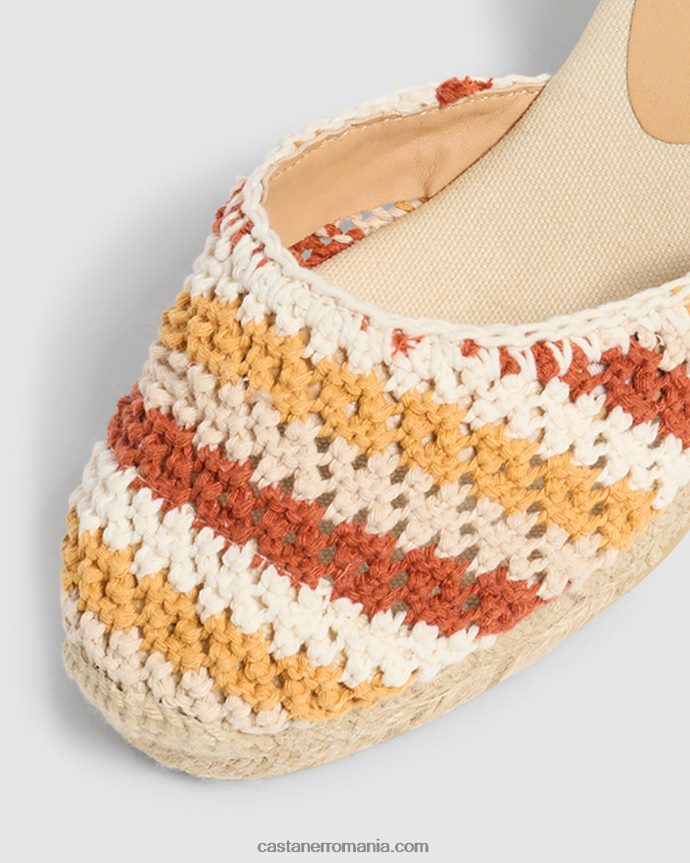 Castaner CARINA/6/134 Femei TAN/MULTICOLOR 6P2L482