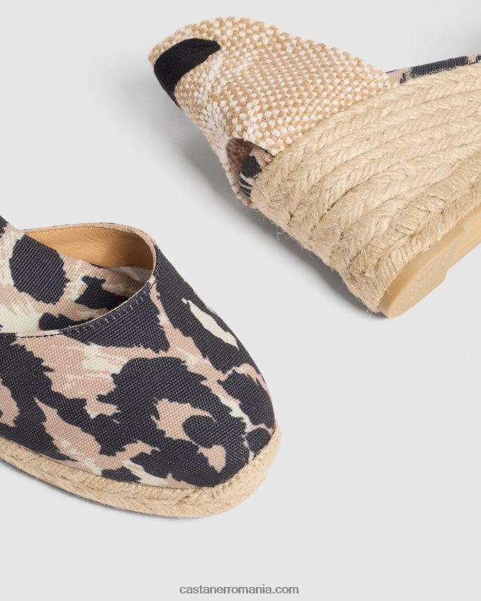 Castaner CARINA DVF/6/158 Femei NATURAL/NEGRU 6P2L4872