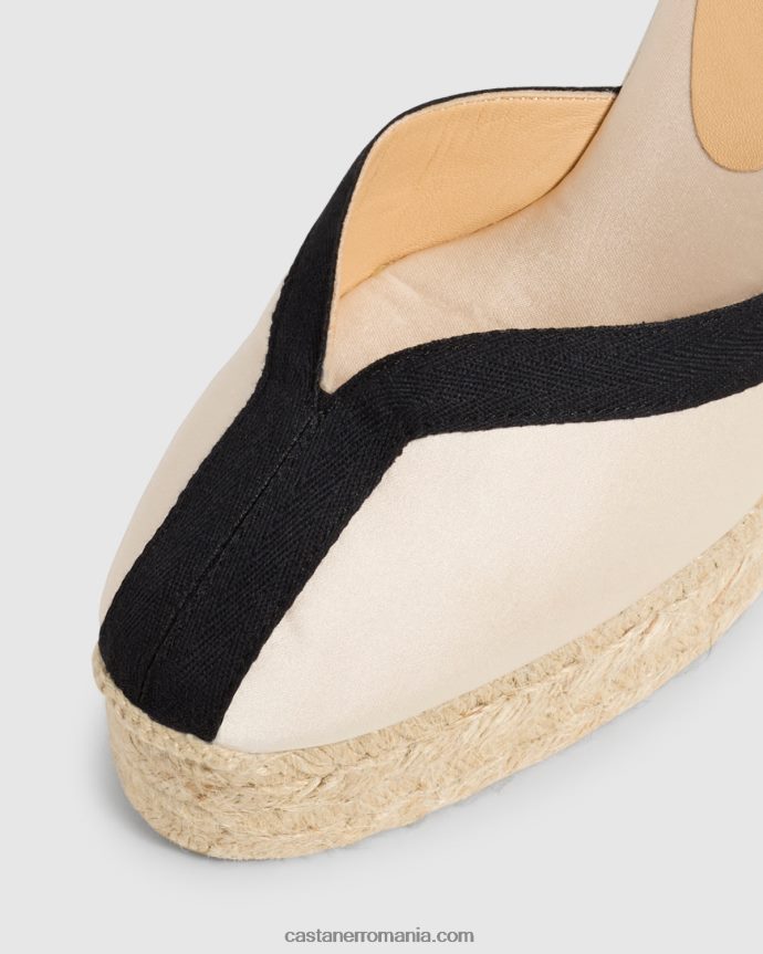 Castaner CARMEN/8ED/129 Femei CHAMPAGNE/NEGRU 6P2L4814