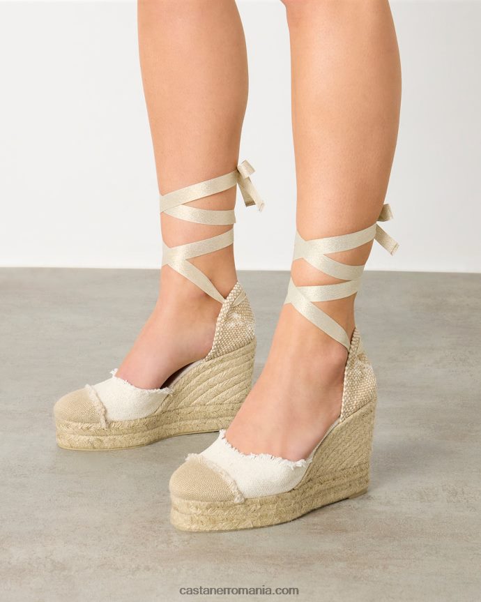 Castaner CATALINA/8ED/032 Femei ALB/AUR 6P2L4832