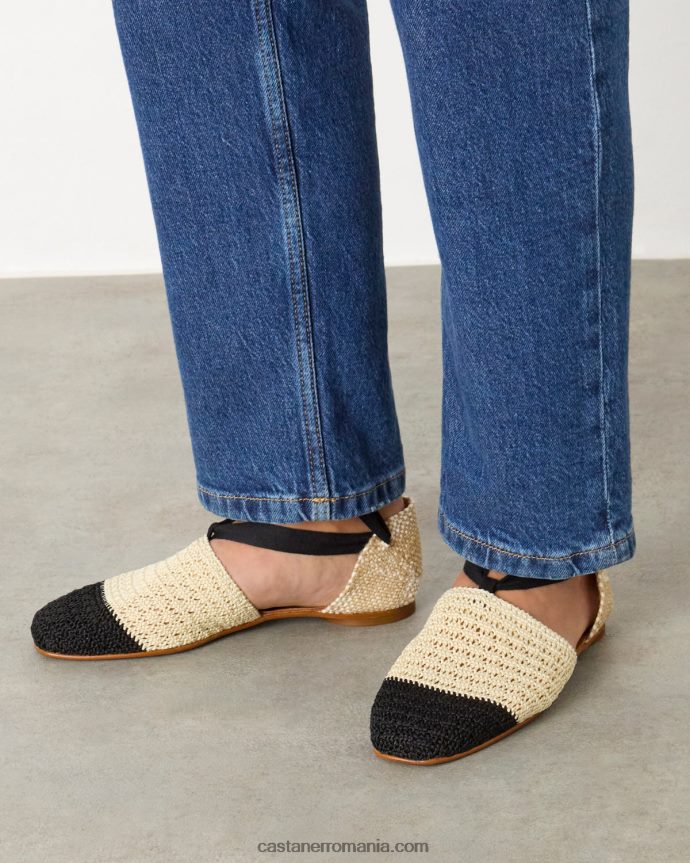 Castaner GRETEL/139 Femei IVORY/NEGRU 6P2L48100