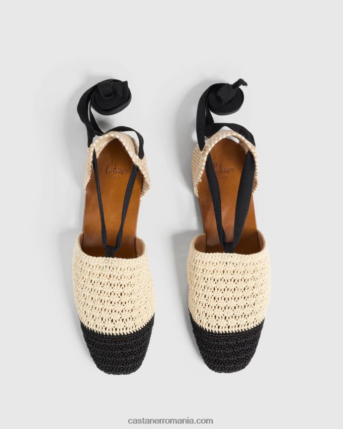 Castaner GRETEL/139 Femei IVORY/NEGRU 6P2L48344