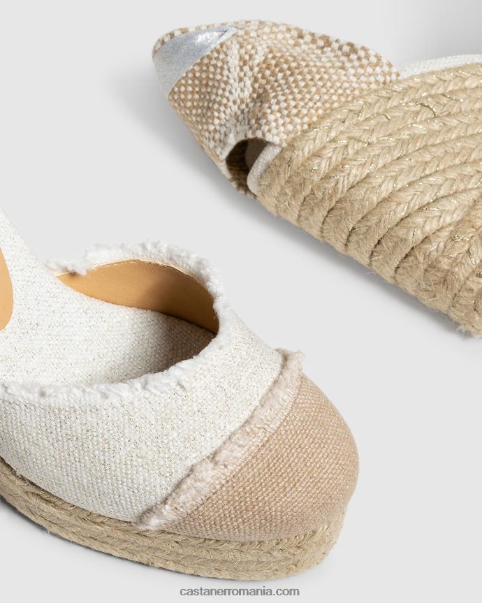 Castaner CATALINA/8ED/032 Femei ALB/AUR 6P2L48279