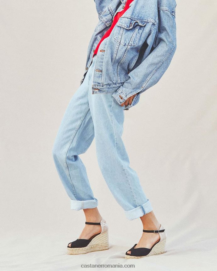 Castaner BIANCA/8ED/001 Femei NEGRU 6P2L48361