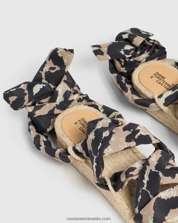 Castaner PALOMA DVF/2/155 Femei NATURAL/NEGRU 6P2L48365