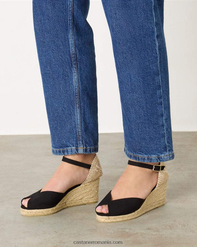 Castaner BIANCA/6/001 Femei NEGRU 6P2L48136