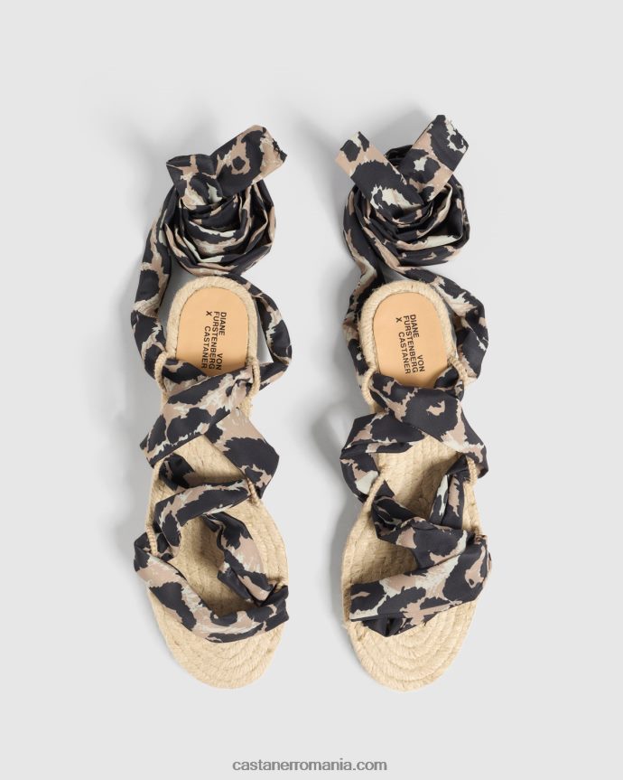 Castaner DOVE DVF/2/155 Femei NATURAL/NEGRU 6P2L48175