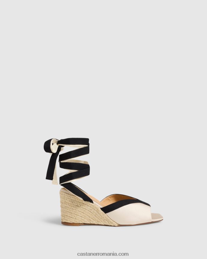 Castaner FLORINDA/8/129 Femei CHAMPAGNE/NEGRU 6P2L48153