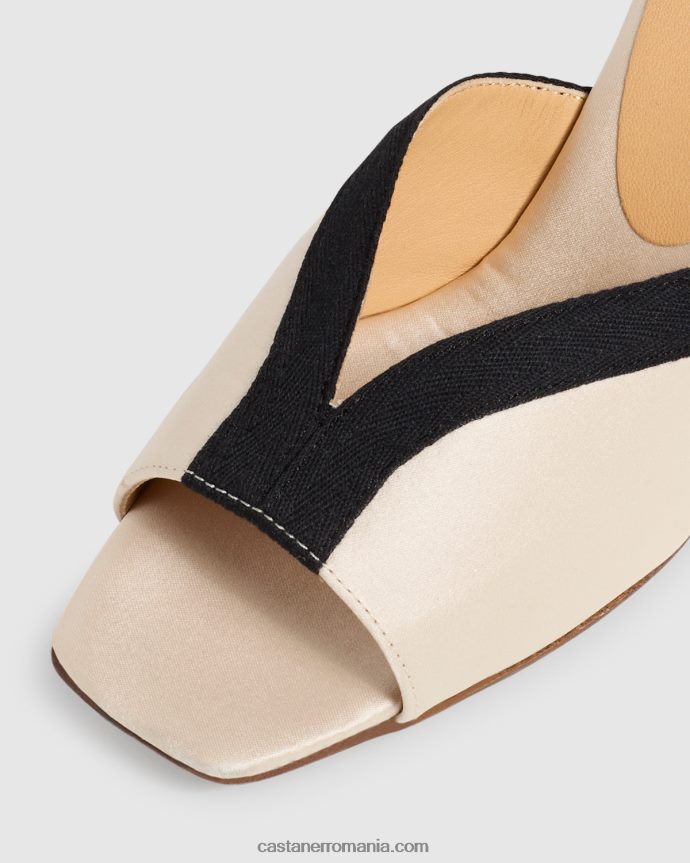 Castaner FLORINDA/8/129 Femei CHAMPAGNE/NEGRU 6P2L48153