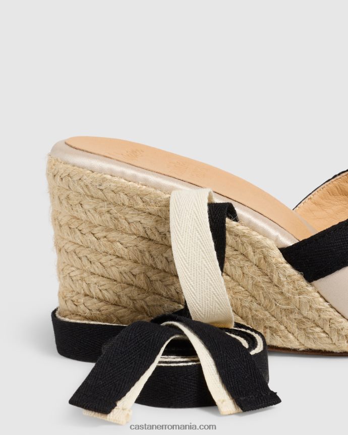 Castaner FLORINDA/8/129 Femei CHAMPAGNE/NEGRU 6P2L48153