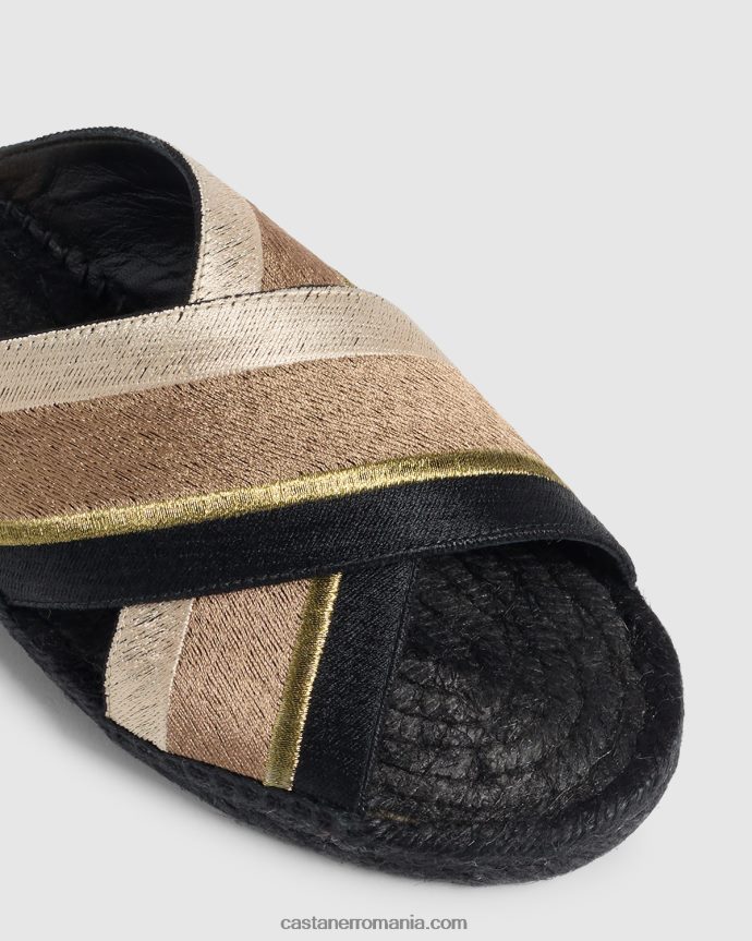 Castaner PAOS DVF/156 Femei TAUPE/NEGRU/NATURAL 6P2L48187