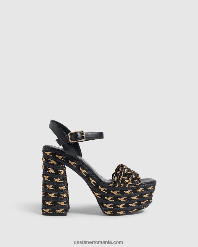 Castaner ANNE/136 Femei NEGRU/AUR 6P2L48198