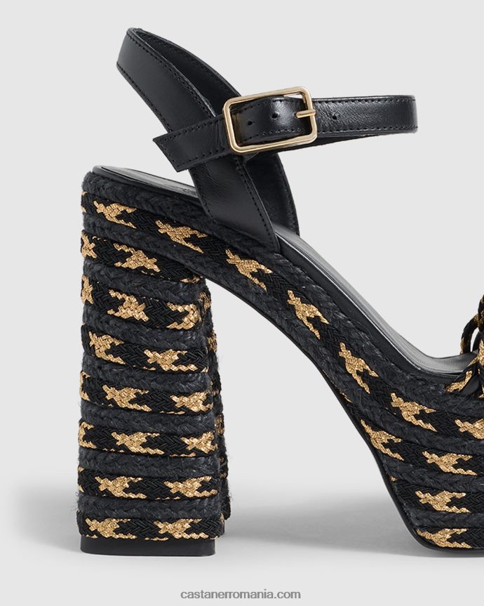 Castaner ANNE/136 Femei NEGRU/AUR 6P2L48198