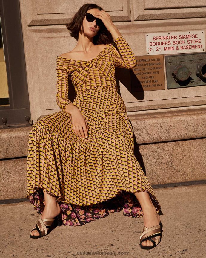 Castaner LAOS DVF/156 Femei TAUPE/NEGRU/NATURAL 6P2L48202