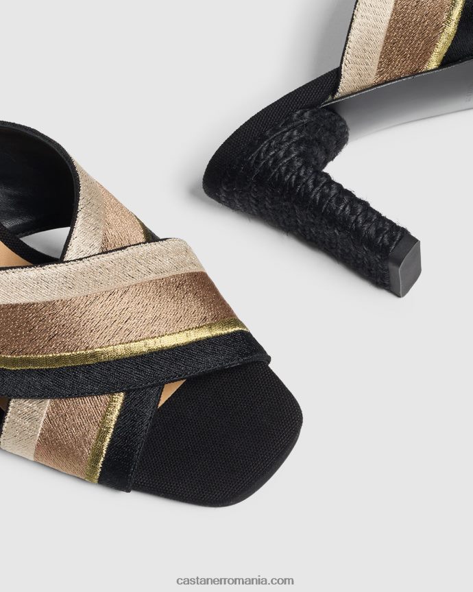 Castaner LAOS DVF/156 Femei TAUPE/NEGRU/NATURAL 6P2L48202