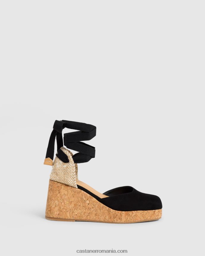 Castaner TINA CORK/007 Femei NEGRU 6P2L48323