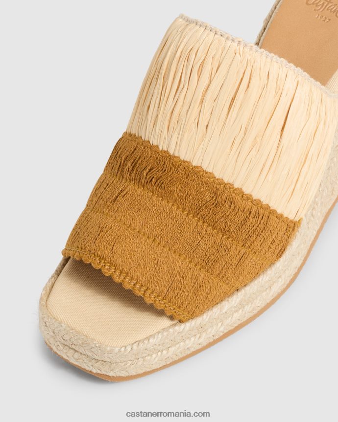 Castaner TONIA/141 Femei NATURAL/MUSTARD 6P2L48322