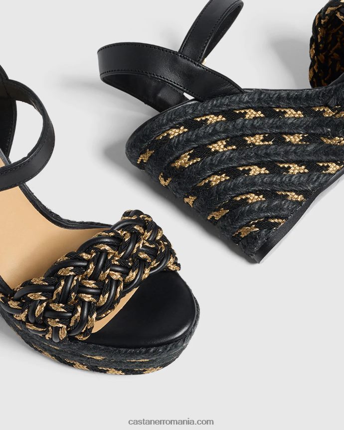 Castaner JOAQUINA/136 Femei NEGRU/AUR 6P2L48388