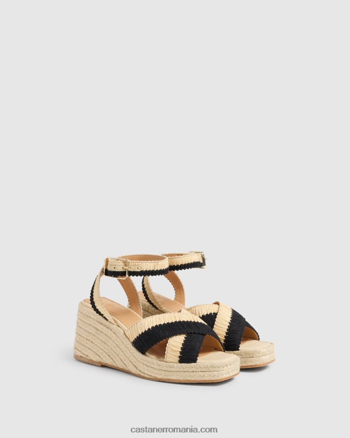 Castaner TATIANA/141 Femei NATURAL/NEGRU 6P2L48398