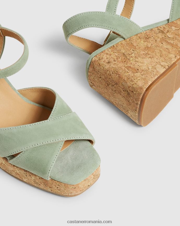 Castaner THEA CORK/007 Femei VERDE 6P2L48394